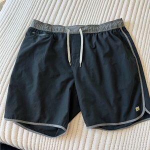 Vuori Black Banks Athletic Shorts